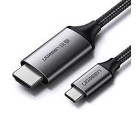 UGREEN Cavo USB-C a HDMI maschio a maschio, case in alluminio, 1.5m (Gray Black)