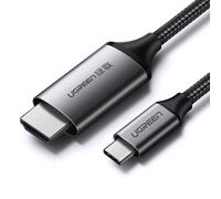 UGREEN Cavo USB-C a HDMI maschio a maschio, case in alluminio, 1.5m (Gray Black)