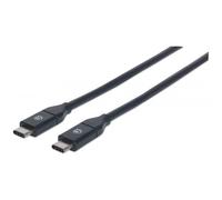 Manhattan Cavo USB-C Maschio-Maschio 353526 USB 3.2 Gen2 SuperSpeed 1 m Nero