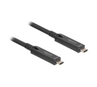 Cavo USB-C ottico attivo DeLOCK 84256 8 m USB 3.2 Gen 2 10 Gbit/s Nero