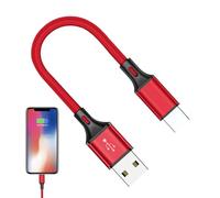 Cavo USB C per Dati - 25 cm Carica Rapida In Nylon Cordone Di Ricarica Type-C | Cavo Portatile Trasferimento Dati Rapido Ricarica Veloce per PC Smartphone e Dispositivi Elettronici