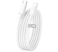 Cavo USB C per iPhone 2 m [certificato Apple MFi], ricarica rapida in rame puro, cavo di ricarica USB-C per iPhone 13/12/12 Pro Max/12 Mini/11/11PRO/XS/Max/XR/X/8/8Plus/iPad