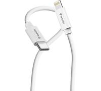 Set di 2 cavi Verbatim Essentials Sync & Charge USB-C 27W M/M 1m (Nero/Bianco)