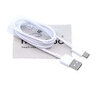 Cavo USB-C per Samsung Galaxy A11 A22 A52 15W 0,8m con panno Mungoo | USB-C, 15 W, 0,8 m, bianco, per Galaxy A02s/A11/A13 5G/A22/A22 5G/A52/A52 5G/M12/M22/M52 5G, con panno Mungoo