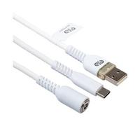 Cavo Play & Charge (USB Type-C) Di 3 Metri Per PlayStation 5 (PS5) Separabile In Due parti E con I LED All'estremità -