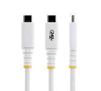 StarTech Cavo USB-C per ricarica 240W 5A PD EPR 2m, Ultra flessibile e resistente, 2.0, Alimentazione laptop, Certificato USB-IF, Bianco