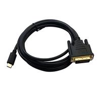 Cavo USB-C to DVI 1,8m Nero 4K 30Hz Compatibile con MacBook Pro 2016/2017