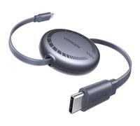 Cavo USB-C Ugreen Retrattile 1m 100W PD Grigio Chip E-Marker