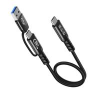 Cavo USB-C, USB 3.2 Gen 2X2, 20 Gbps, Multifunzione 2 in 1, USB A a tipo C 8 K @ 60 Hz, UHD Video 5 A/240 W PD3.1, Cavo di Ricarica Rapida Compatibile con Thunderbolt 3/4, MacBook Pro Samsung