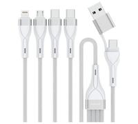 Cavo USB-C/USB-A 4in1 4smarts da 1,2 m, bianco
