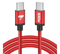 Cavo USB C USB C,100W 5A Cavetto Caricatore Ricarica Rapida Usbc 2M Filo Caricabatterie Carica Nylon Cavo Type C to Type C per iPhone 15 16 Pro Max/Plus iPad Pro/Air MacBook Galaxy S23 S22 S24