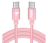 Cavo USB C USB C,100W 5A Cavetto Caricatore Ricarica Rapida Usbc 2M Filo Caricabatterie Carica Nylon Cavo Type C to Type C per iPhone 15 16 Pro Max/Plus iPad Pro/Air MacBook Galaxy S23 S22 S24