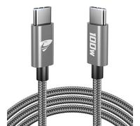 Cavo USB C USB C,100W 5A Cavetto Caricatore Ricarica Rapida Usbc 2M Filo Caricabatterie Carica Nylon Cavo Type C to Type C per iPhone 15 16 Pro Max/Plus iPad Pro/Air MacBook Samsung Galaxy S23 S22 S24