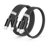 Cavo USB C USB C 1M+2M 2Pezzi, 60W Cavo USB Type-C Samsung Cavo Type C to Type C Filo Caricatore Cavetto Tipo C Ricarica Rapida per Samsung Galaxy S25 S24 S23 Ultra,iPhone Air15 16 17 Pro Max,iPad Pro