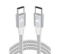 Cavo USB C USB C 2 Metri,60W Cavo Type-c to Type-c 3A PD Ricarica Rapida USBC Caricatore Tipo C a USB-C Cavetto Nylon Cavi con iPhone 16 15 Samsung Galaxy S25 S24 S23, Huawei, Switch, Macbook, iPad