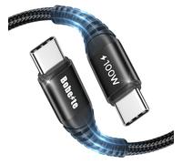 Cavo USB C USB C 2M, 100W PD 5A Cavo USB Type C Ricarica Rapida Caricabatterie Tipo C per Samsung Galaxy S25 S24 S23 S22 Plus Ultra A54 A34 iPhone 16 15 Plus Pro Max Redmi Note 13 12 Pro 11