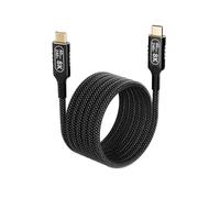 cavo usb c usb c Compatibl thunderbolt 4 lungo 2m,240W ricarica rapida,usb4 40Gbps trasmissione dati per thunderbolt 3,cavo type c Trasmissione video 8K/4K da monitorare,per Hub/SSD/Dock/Laptop.