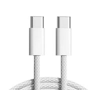Cavo USB-C xiwai, 27 W, 65 W, 480 Mbit/s, cavo dati, tipo C, ricarica rapida per cellulare, tablet e laptop, 1 m, custodia bianca