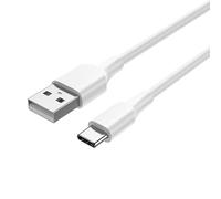 Cavo USB - Cavo USB 2.0 tipo C a tipo A, 3 metri di lunghezza, colore bianco, ideale per trasferimenti rapidi e ricarica efficiente. *