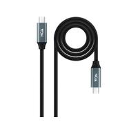 Cavo USB - Cavo USB 3.2 Gen2x2 da 0.5 m, 20 Gbps, 5 A, 100 W, tipo C a tipo C, nero, ideale per trasferimenti rapidi e ricarica efficiente. *