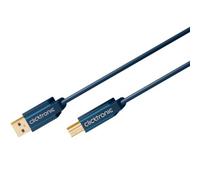Cavo USB Clicktronic 70096 1.8m USB 2.0 A/B maschio/maschio placcato oro blu