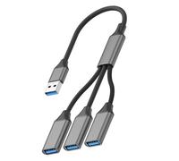 Cavo USB con 3 porte USB per espandere la connettività, cavo intrecciato di facile installazione per stampanti esterne