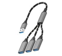 Cavo USB con 3 porte USB per espandere la connettività, cavo intrecciato di facile installazione per stampanti esterne