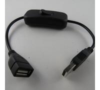 Cavo USB con Interruttore di Alimentazione Un / a Spina Caricabatteria Prolunga