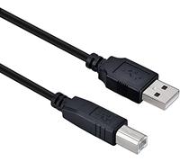 Cavo USB da stampante a computer, ad alta velocità, da maschio A a maschio | Compatibile con HP, Canon, Dell, Epson, Lexmark, Xerox, Samsung e altri (3 m)
