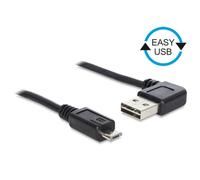 Cavo USB Delock 0,5 m USB 2.0-A a Micro-USB B Nero