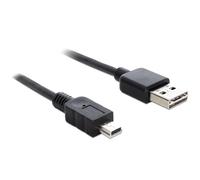Cavo USB DeLOCK 1 m Nero Maschio/Maschio USB 2.0 A verso Mini-USB