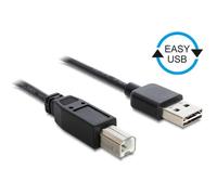 Cavo USB DeLOCK 1 m USB 2.0 A - B Maschio/Maschio Nero