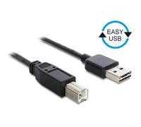 Cavo USB DeLOCK 2 m USB 2.0 A - B Nero