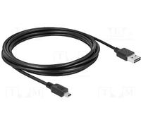 DELOCK 83364 - Cavo USB 2.0, connettore Easy A su mini B, 3 m