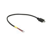 DeLOCK 85541 0.2m Micro-USB B Maschio Nero cavo USB
