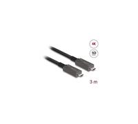 Cavo USB-C ottico attivo DeLock 3 m 4K video + dati + PD