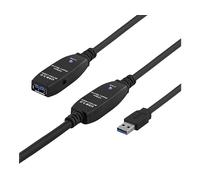Deltaco USB3-1008 cavo USB USB 3.2 Gen 1 [3.1 Gen 1] 15 m USB A Nero (DELTACO US