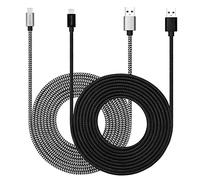 Cavo USB di tipo C da 10ft con ricarica rapida 3A, [2 pacchi da 10ft] USB-C Cavo di ricarica super resistente compatibile con Galaxy S10/S9/S8/Google Pixel/LG/OnePlus/Moto e altro (Nero+bianco)