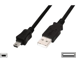 Cavo USB DIGITUS AK-300130-010-S da USB A a Mini-USB B 1 m