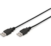 ASSMANN Electronic 1.0m USB 2.0 A/A cavo USB 1 m USB A Nero, Personal computer