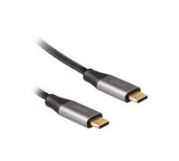 Ekon Cavo USB-C 3.1 Gen 2, ricarica, dati, video, 240W, Power Delivery, 10 Gbps, 4K, con chip E-Mark, maschio maschio, 1.8 metri, antigroviglio