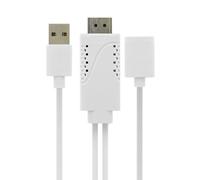 Cavo USB Femmina Mhl Per HDMI Maschio E USB Maschio Smartphone/Tablet - Bianco