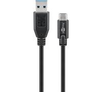 Cavo USB Goobay 67890 1 m USB A a USB C 5 Gbit/s Nero