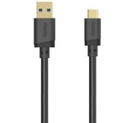 Cavo USB Hama 0,25 m USB A a USB C 3.2 Gen 1 5 Gbit/s Nero
