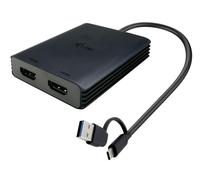 Cavo USB i-Tec CADUAL4KHDMI Nero