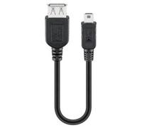 Cavo Goobay Mini USB a USB 2.0 maschio/femmina 15 cm Nero