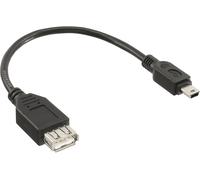CAVO USB INLINE 2.0 da Mini-USB B Maschio a USB A Femmina 0,2 m