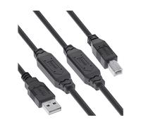 CAVO USB INLINE USB 2.0 active cable, USB-A male to USB-B male, 15m