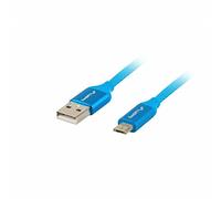 Cavo USB Lanberg 2.0 Maschio/Micro USB maschio carica rapida 3.0 1 m blu