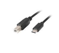 Cavo USB Lanberg CA-USBA-13CC-0018-BK 1,8 m USB B a USB C Nero